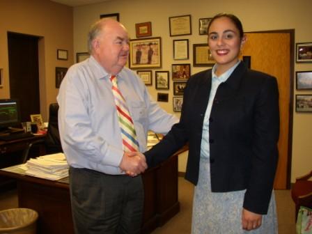 Arianna M. Aguilar is sworn in as a Certified Interpreter by Johnston County Clerk of Superior Court, 2006